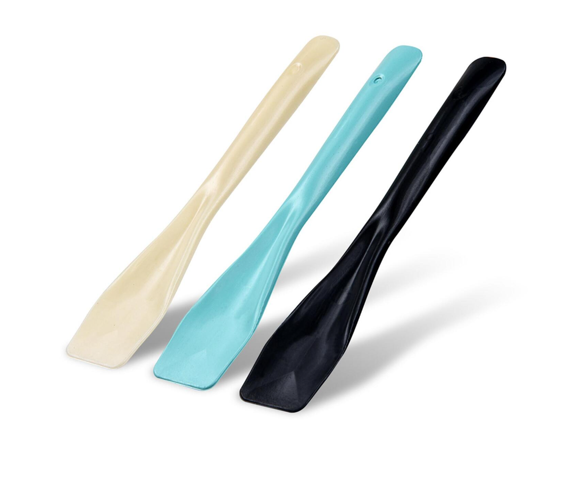 Eislöffel bunt aus Bio-Komposit 9,5cm farbig gemischt, 100 Stk.