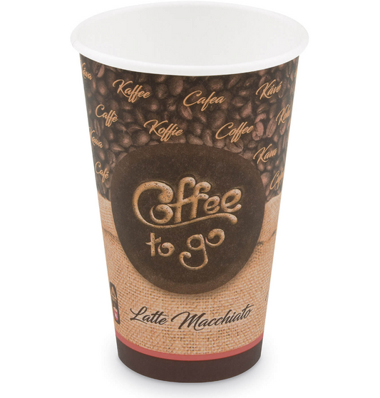 Kaffeebecher XL Coffee To Go Latte Macchiato, Cappuccino 400ml 510ml, 50 Stk.